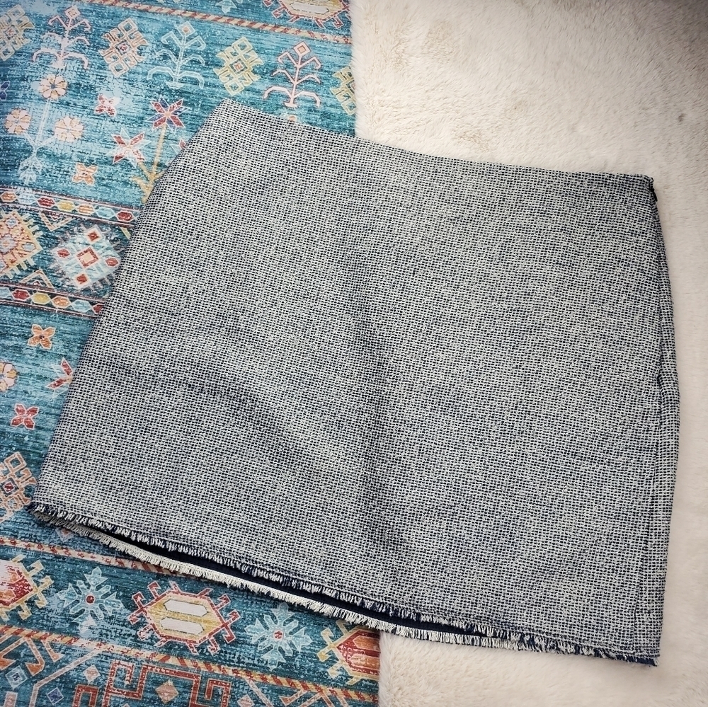 Banana Republic Navy White Tweed Skirt BNWT 18